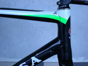 Rottura zona tubo sterzo