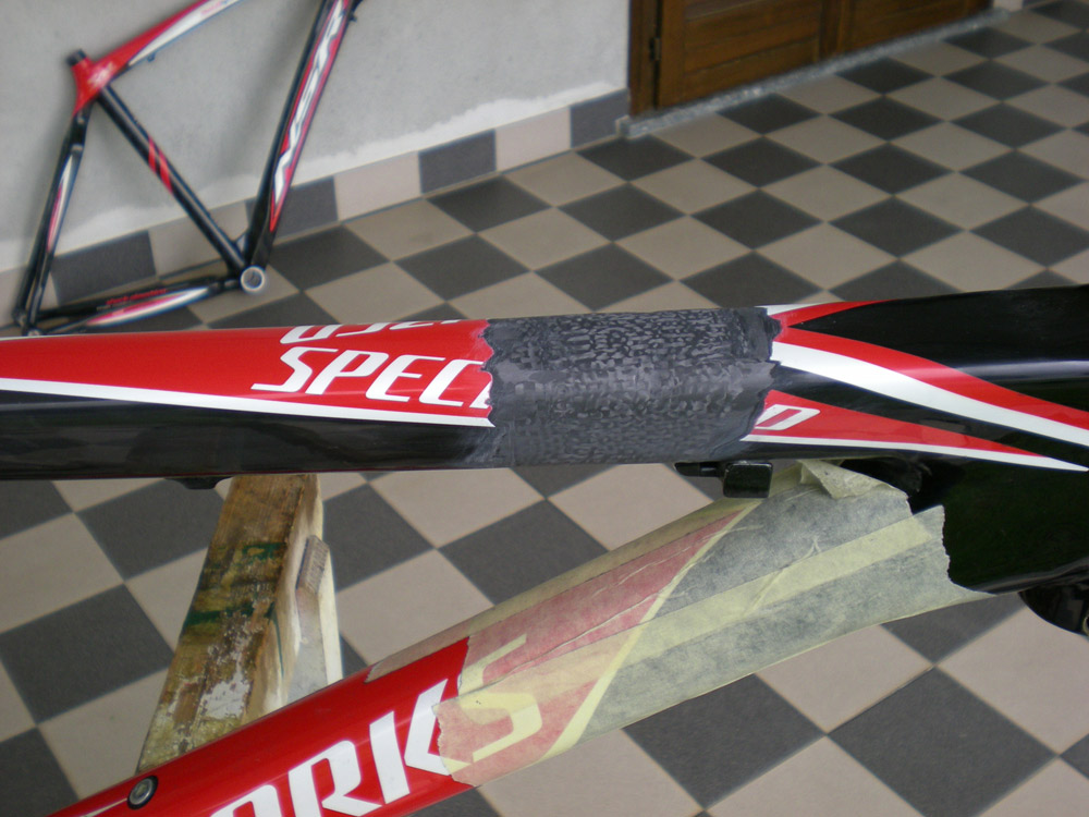 Riparazione tubo orizzontale