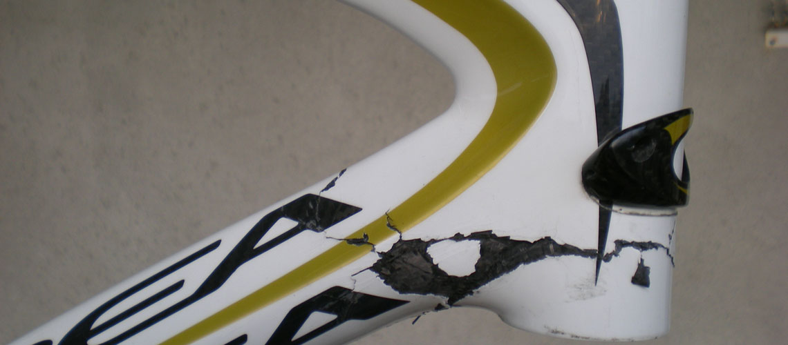 Riparazione telaio in carbonio